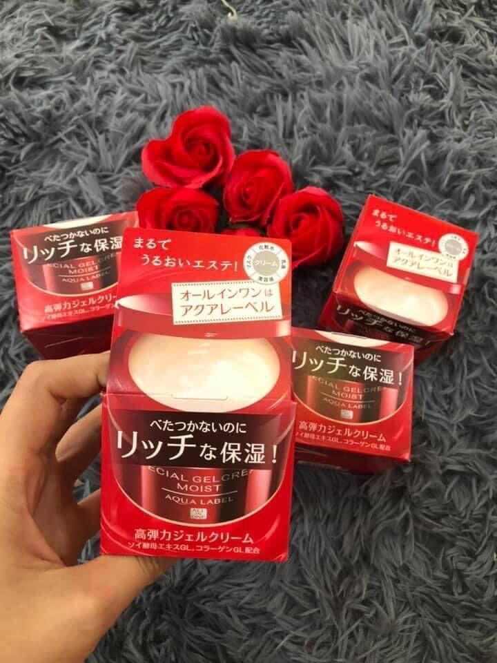 Kem dưỡng trắng Shiseido Aqualabel đỏ 90g