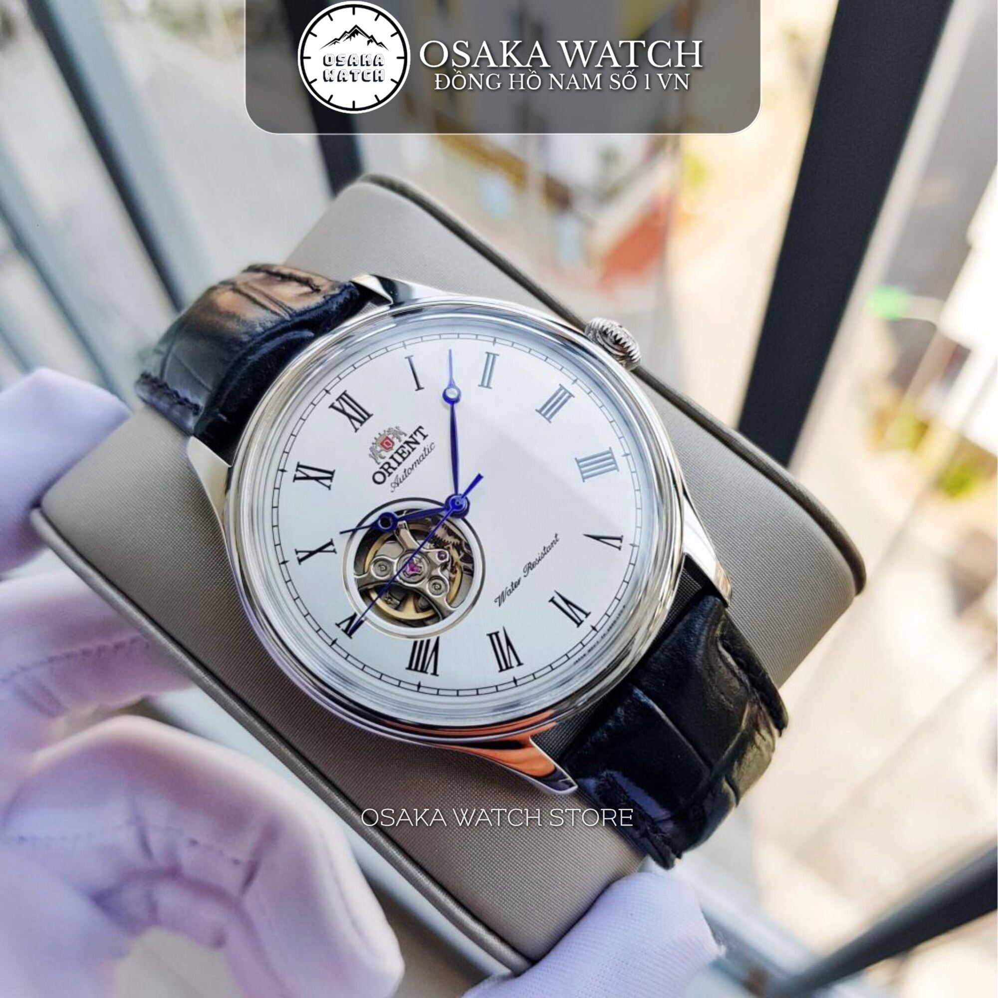 Đồng Hồ Cơ Nam Orient Caballero Máy Nhật Dây Da Số La Mã Chống Nước Cao Cấp - Osaka Watch