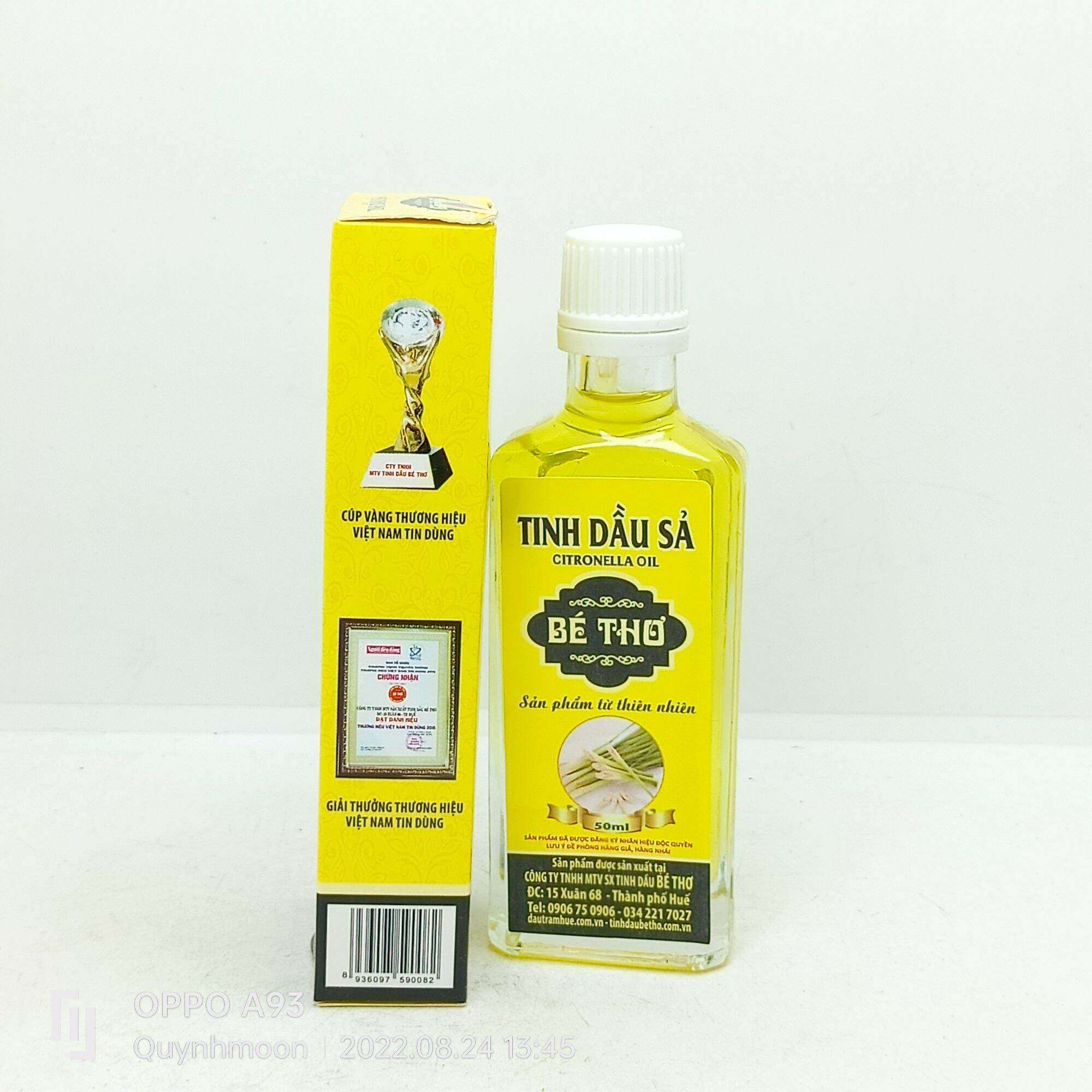 Tinh dầu sả Bé Thơ lọ 50ml