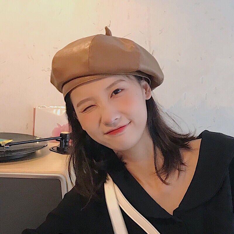 Mũ nón nồi beret chất da mềm đẹp mẫu mới hot hit