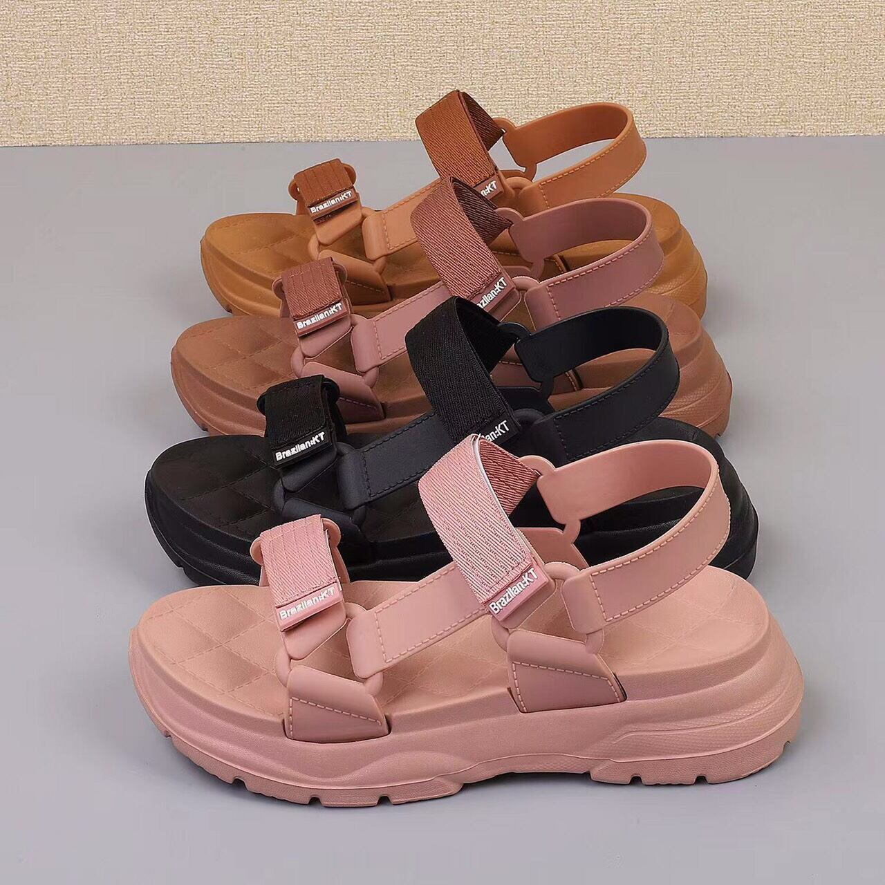 giày sandal nhựa nữ bánh mì cao cấp thời trang mẫu mới
