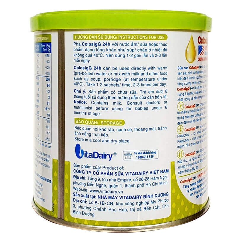 Sữa non Colos IGG 24H 90gr (60 gói)