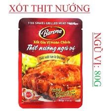 Xốt gia vị hoàn chỉnh barona- thịt nướng ngủ vị 80g