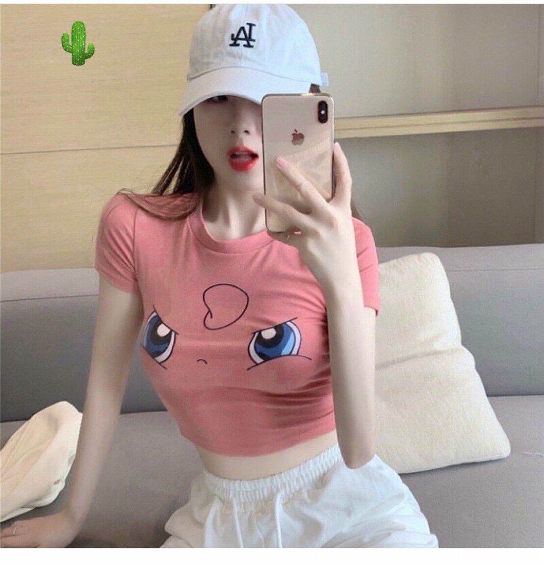 Áo croptop hoạt hình pokemon