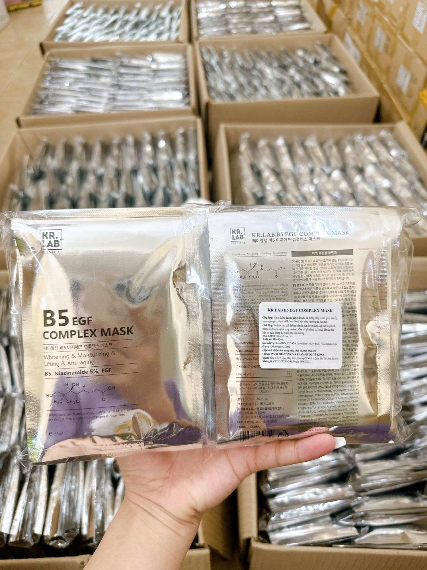 [Hàng Cty]Mặt Nạ Kr Lab B5 EGF Complex Mask Cấp Ẩm Phục Hồi Da Làm Dịu Da