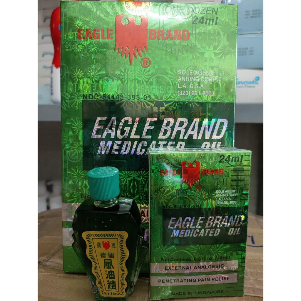 Combo 3 chai Dầu gió xanh Singapore chuẩn 2 nắp _24ml