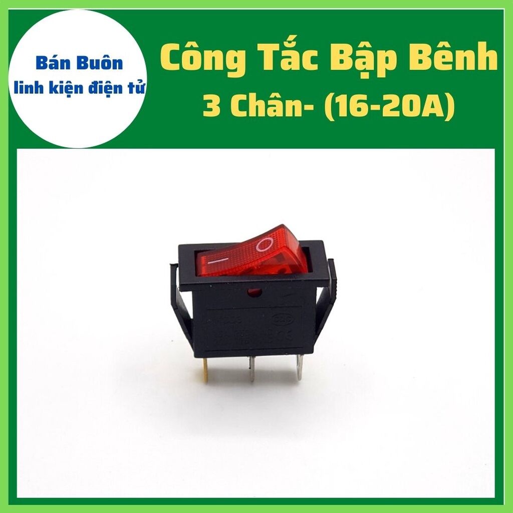 Công Tắc Bập Bênh 16A 250V KCD4 6 Chân 3 chân