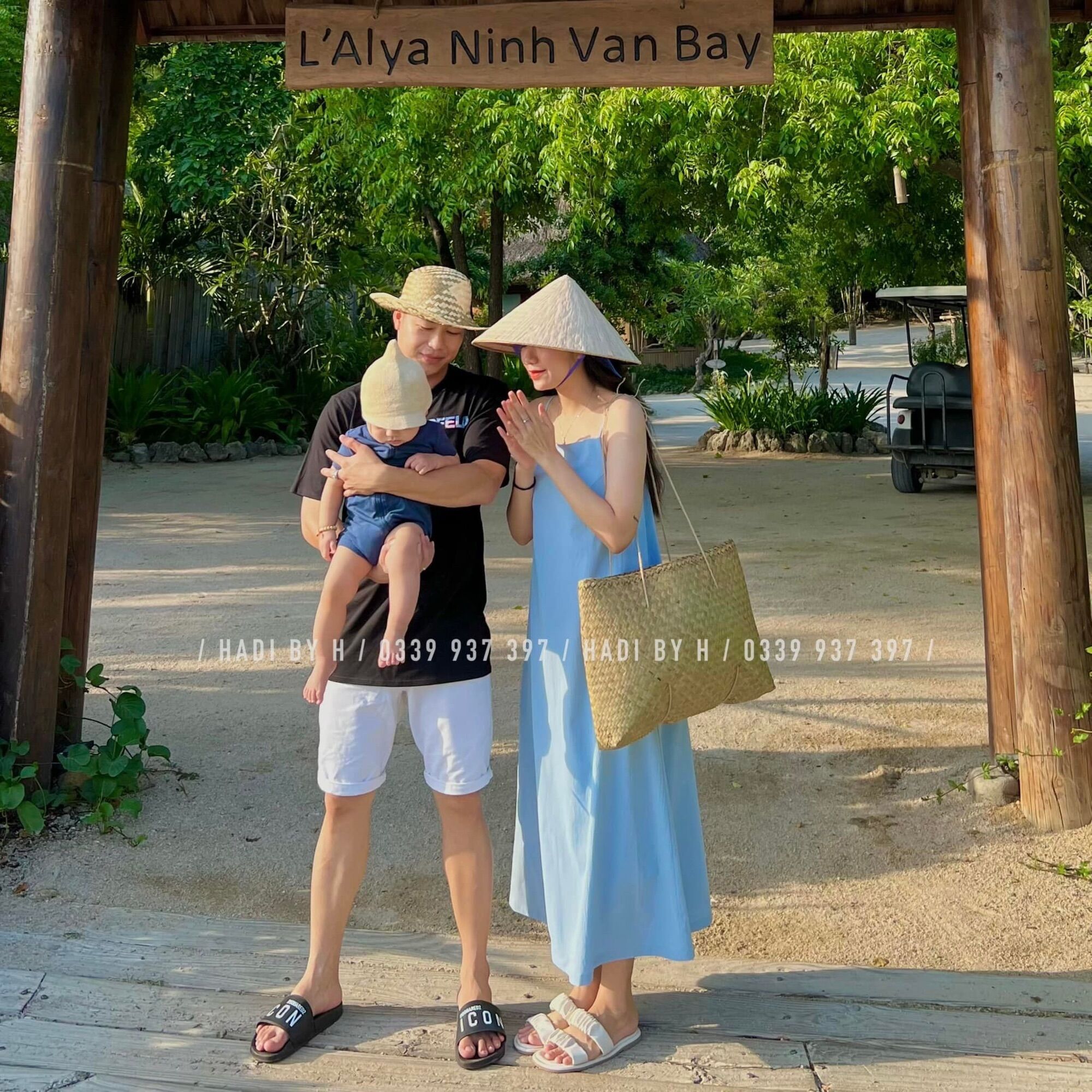 Đầm 2 dây suông maxi vải gân - Hoàn