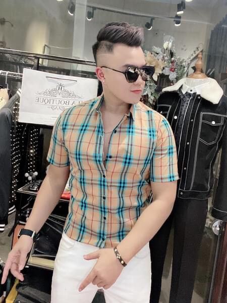 Áo Sơ Mi Cộc Kẻ BBR Hàng Super