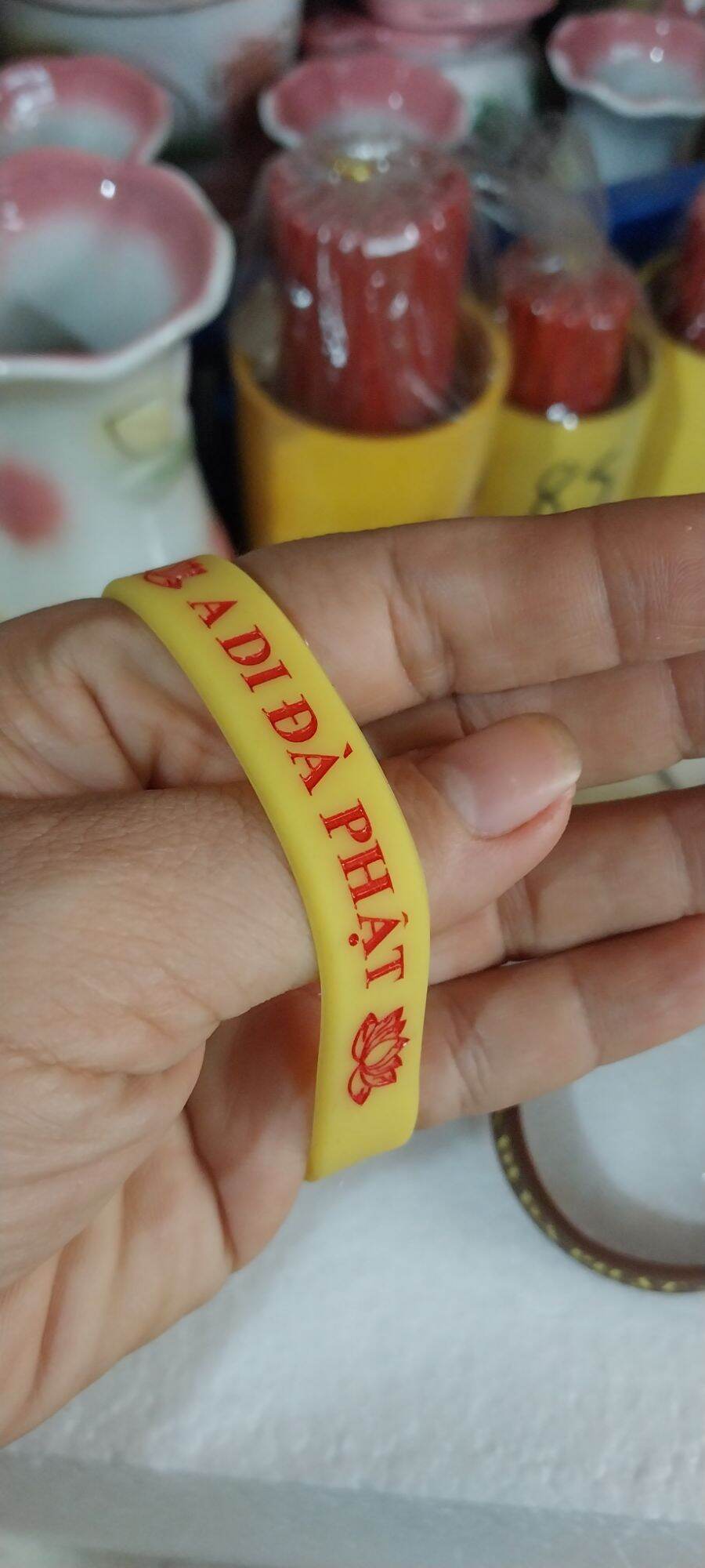 VÒNG ĐEO TAY CAO SU A DI ĐÀ PHẬT