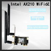 Thẻ PCIe WIFI6E Dual-Band Bluetooth 5.2