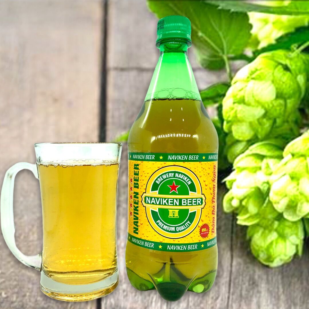 Bia Tươi Naviken (chai nhựa 850ml) CHÍNH HÃNG