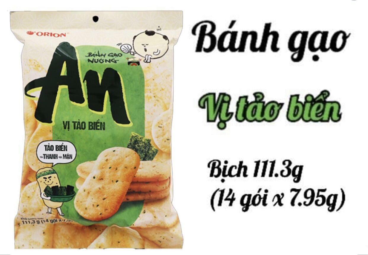 Bánh gạo Nướng vị Tảo Biển gói 111,3 g