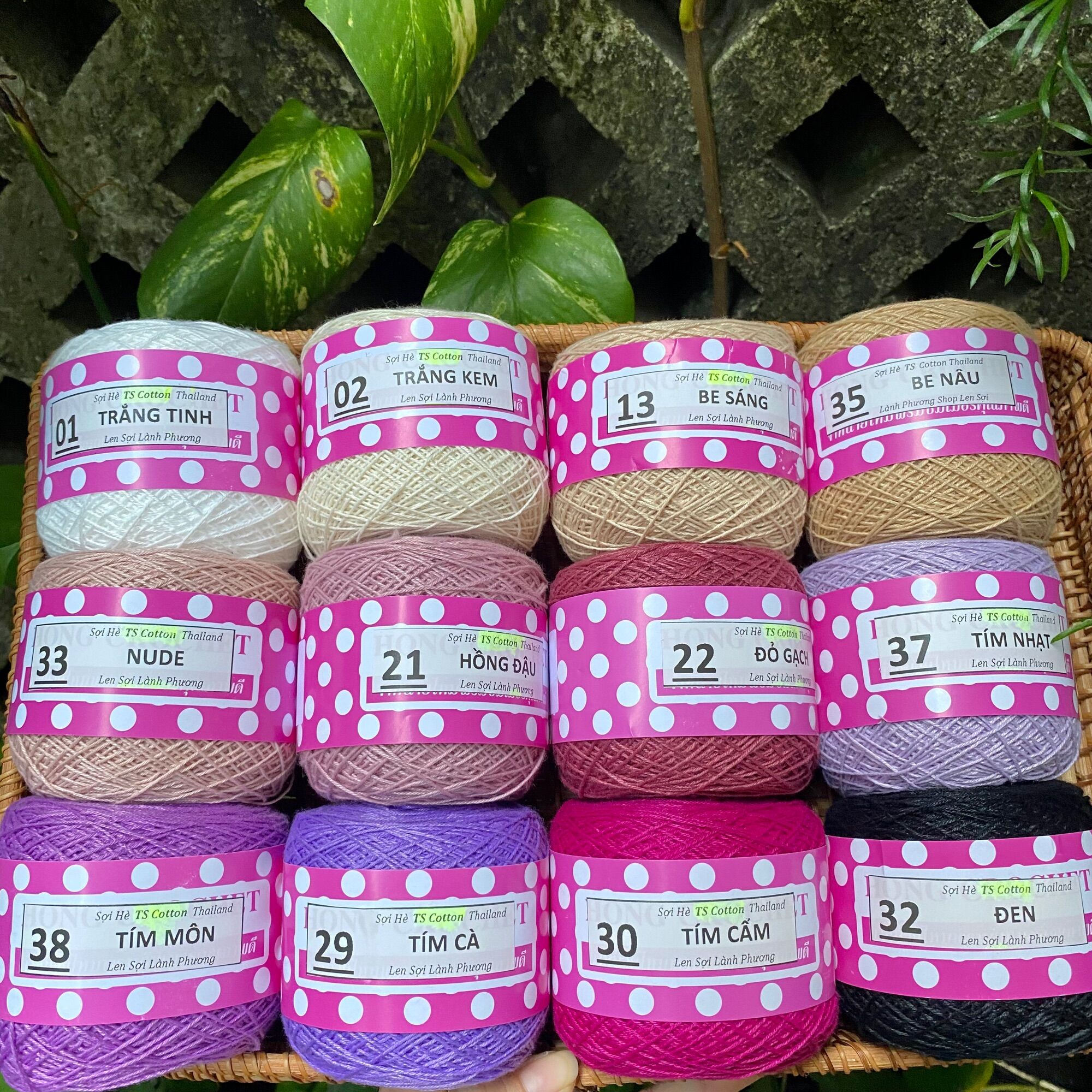Sợi hè ts cotton bóng mềm mại, thích hợp móc váy áo mùa hè
