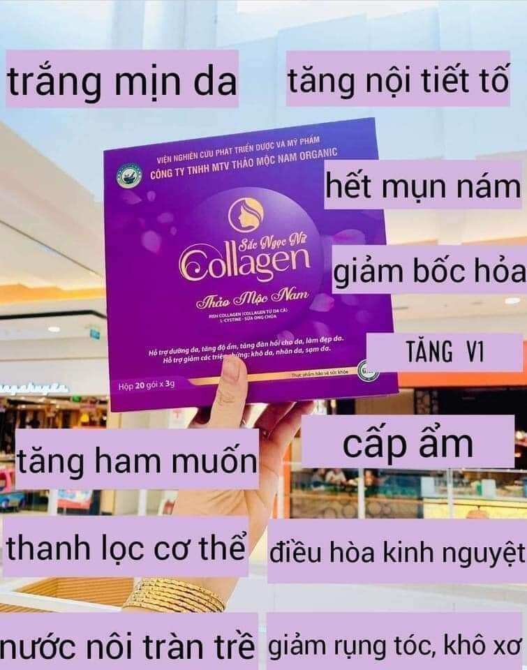 [CHÍNH HÃNG] SẮC NGỌC NỮ COLLAGEN Thảo mộc nam
