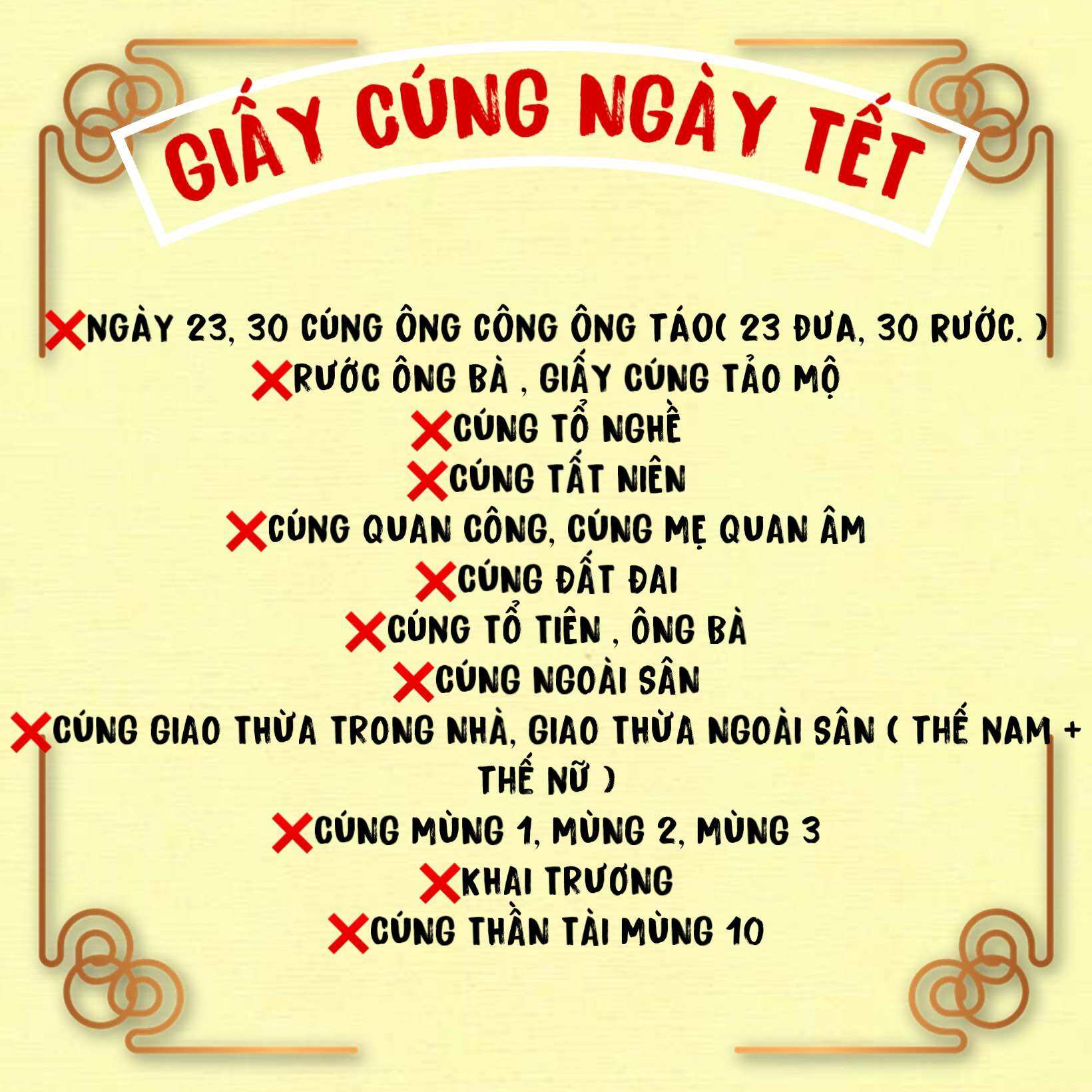 [ VÀNG MÃ ] TRỌN BỘ GIẤY CÚNG NGÀY TẾT 15 PHẦN { TẶNG KÈM GIẤY KHẤN + VÀNG }