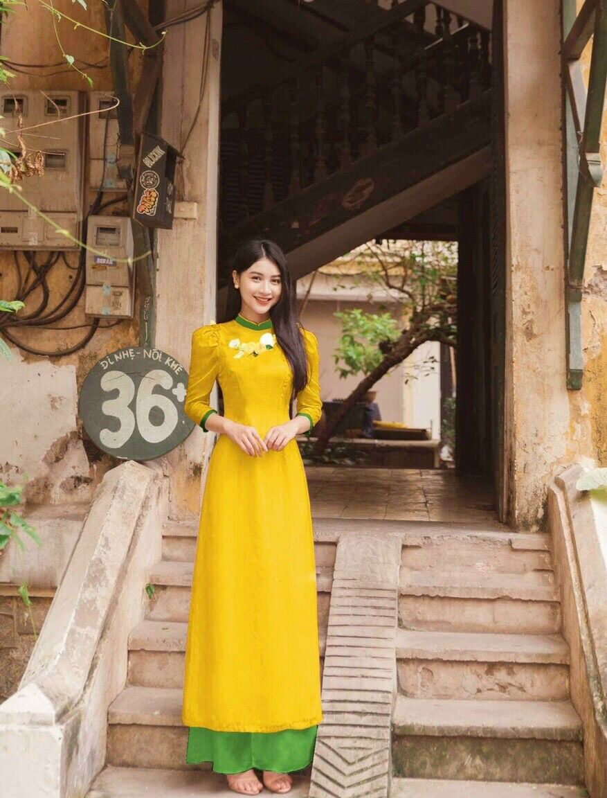 Áo Dài 4 tà kèm Quần Cao Cấp