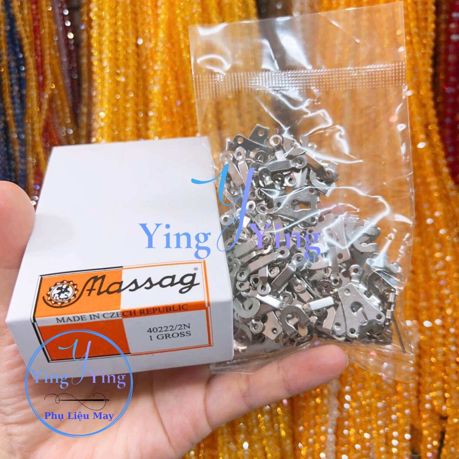 May vá- Móc Kết quần tây- Móc kết quần Massag của Đức hàng xịn hộp 75 bộ