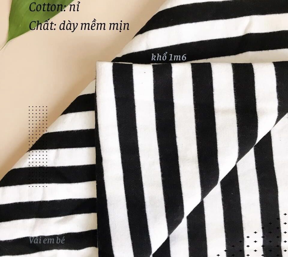 Vải Cotton may áo, đầm, đồ bộ cho bé