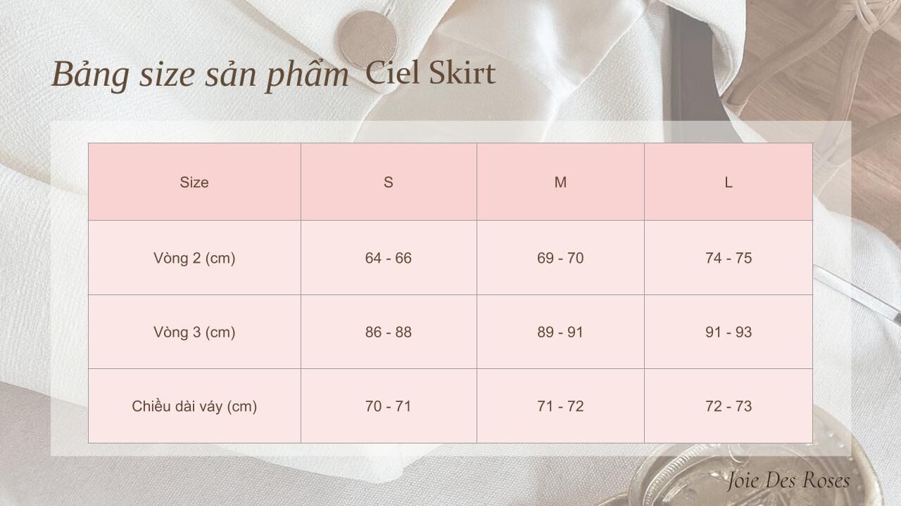 Chân váy xếp ly dài Ciel Skirt
