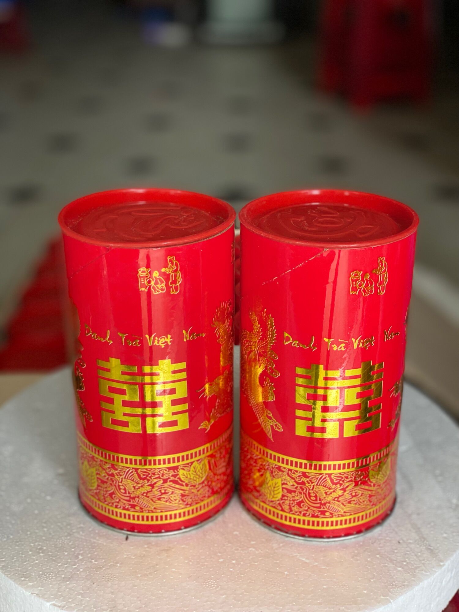 (Mẫu mới) Combo 1 cặp lon đựng trà