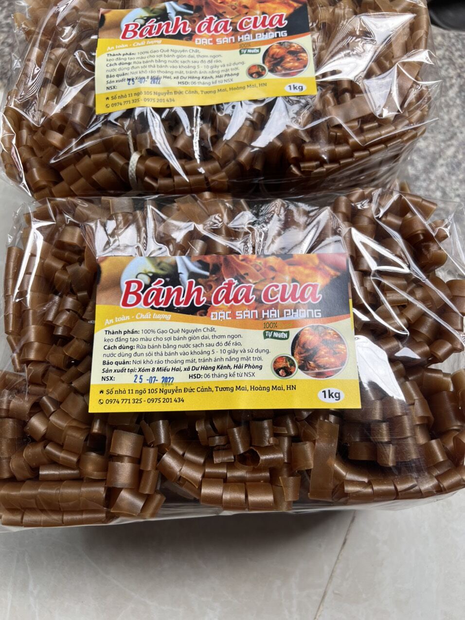 Bánh đa cua hải phòng 1kg