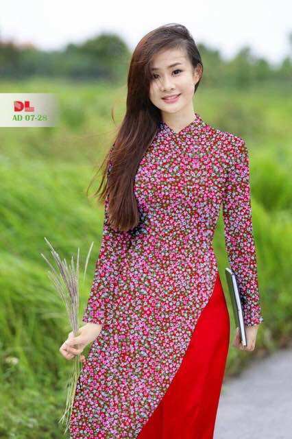 [HCM]Vải áo dài hoa nhí