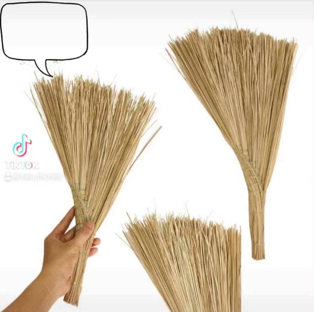 Chổi Chà Rễ Dừa Quét Sân Mini 20-65cm - Chất Liệu Tự Nhiên, Bền Chắc, Dẻo Dai Đồng