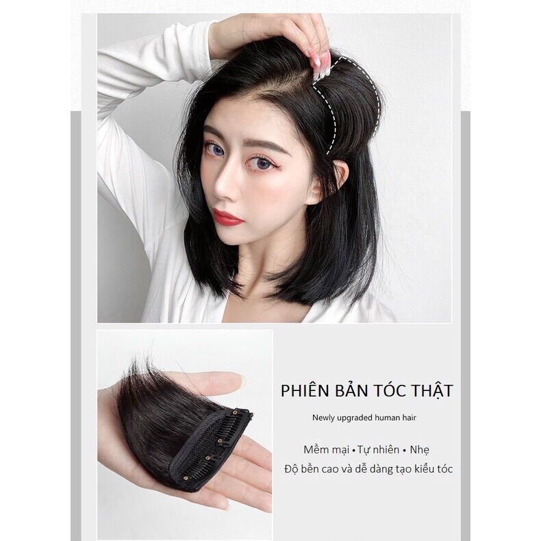 Độn Phồng Chân Tóc Tóc Thật, Kẹp Phím Độn Phồng Tóc Cao Cấp