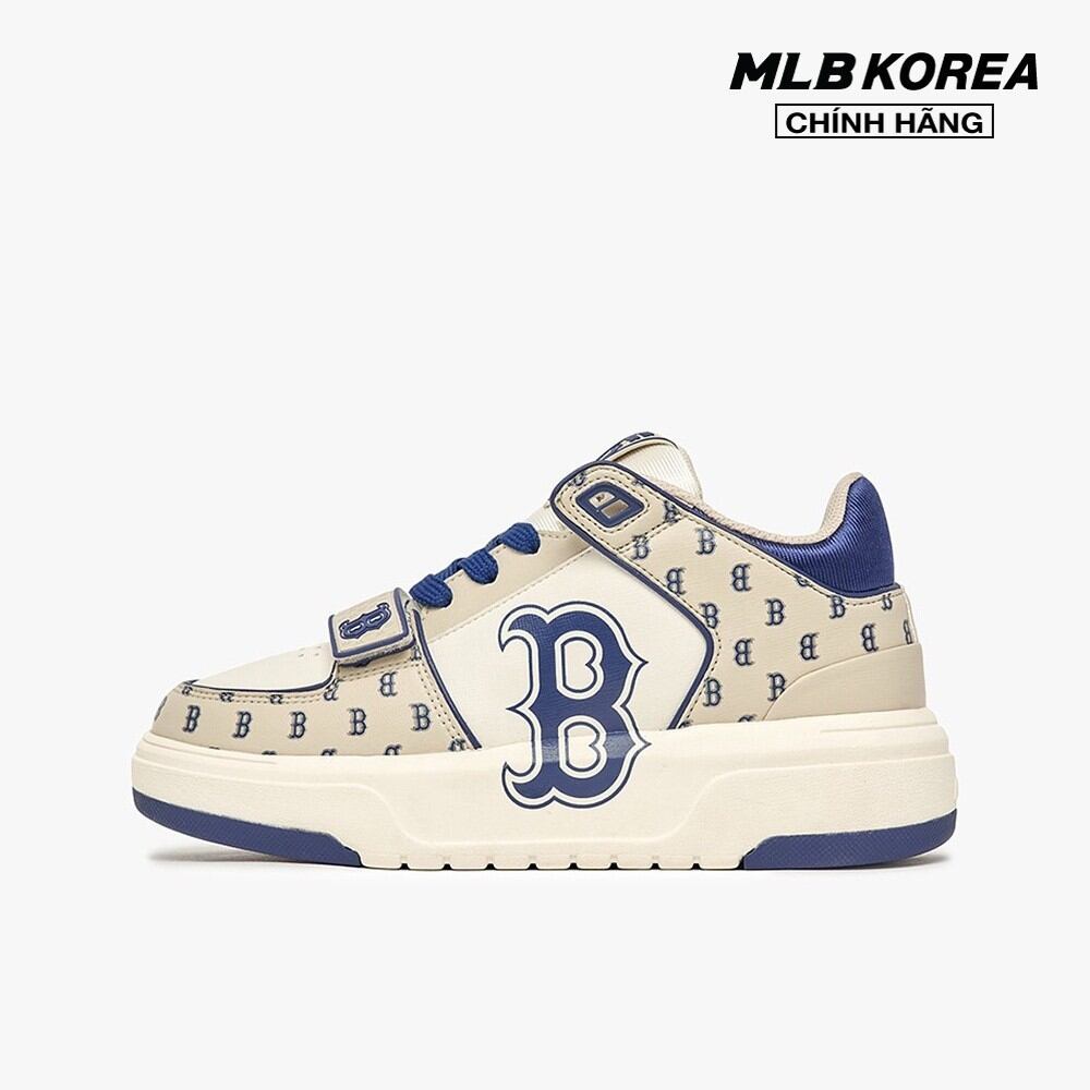 Mlb - giày sneakers unisex cổ thấp chunky liner mid classic monogram 3asxlm13n-43bgl