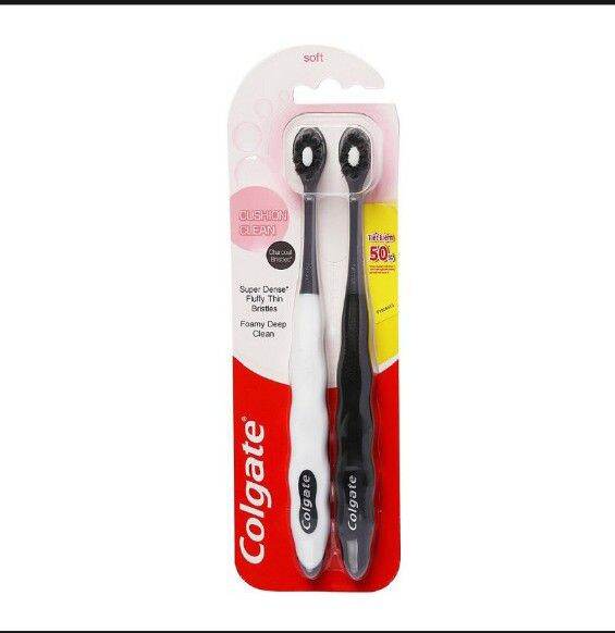 Bộ Conbo Bàn chải Colgate Cushion Clean. lông chải siêu dày#Bàn chải Colgate Cushion fom nhỏ gọn dễ 