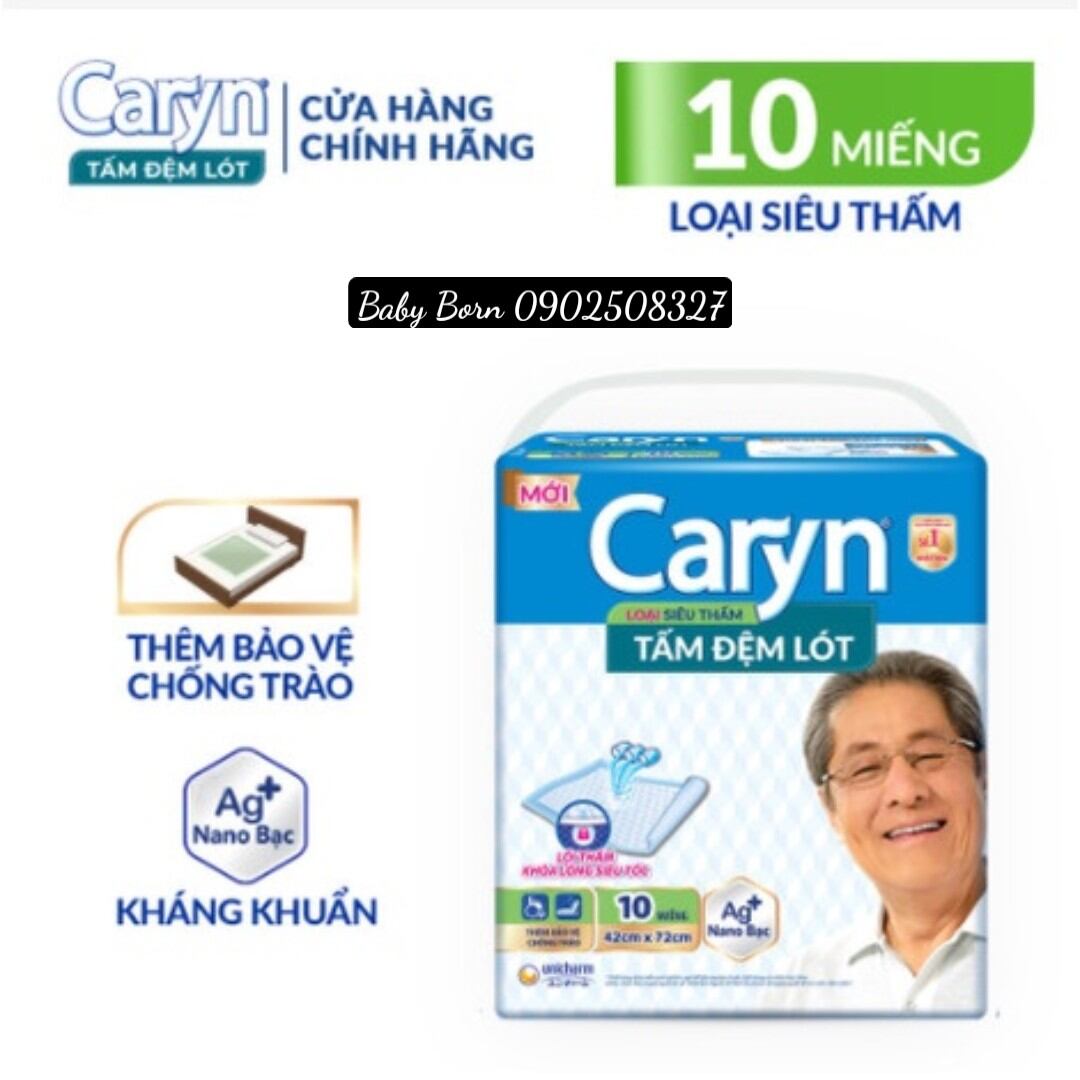 - Tấm đệm lót Caryn siêu thấm cho mẹ sau sinh 10 miếng/14 miếng/20 miếng bảo vệ chống trào