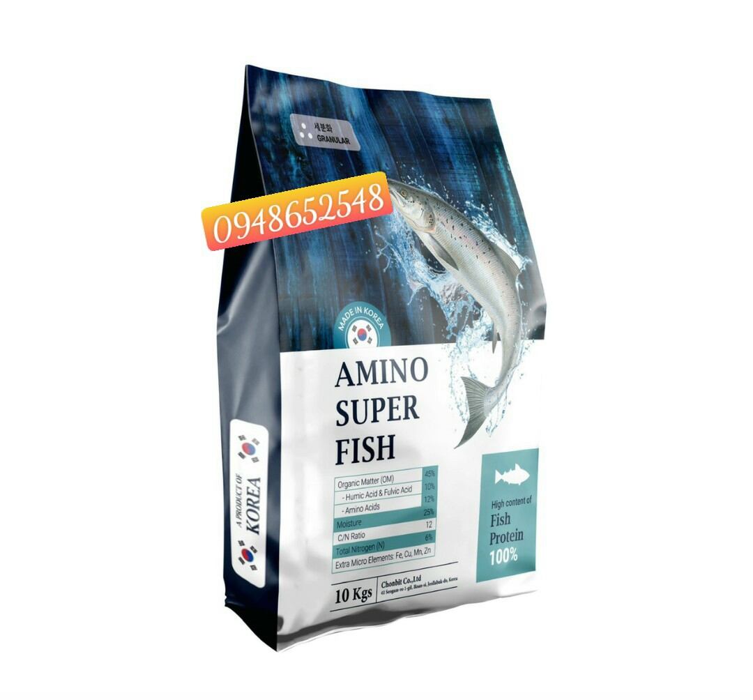 [HCM]Phân bón gốc phân bón lá đạm cá hồi Hàn Quốc bao 10kg