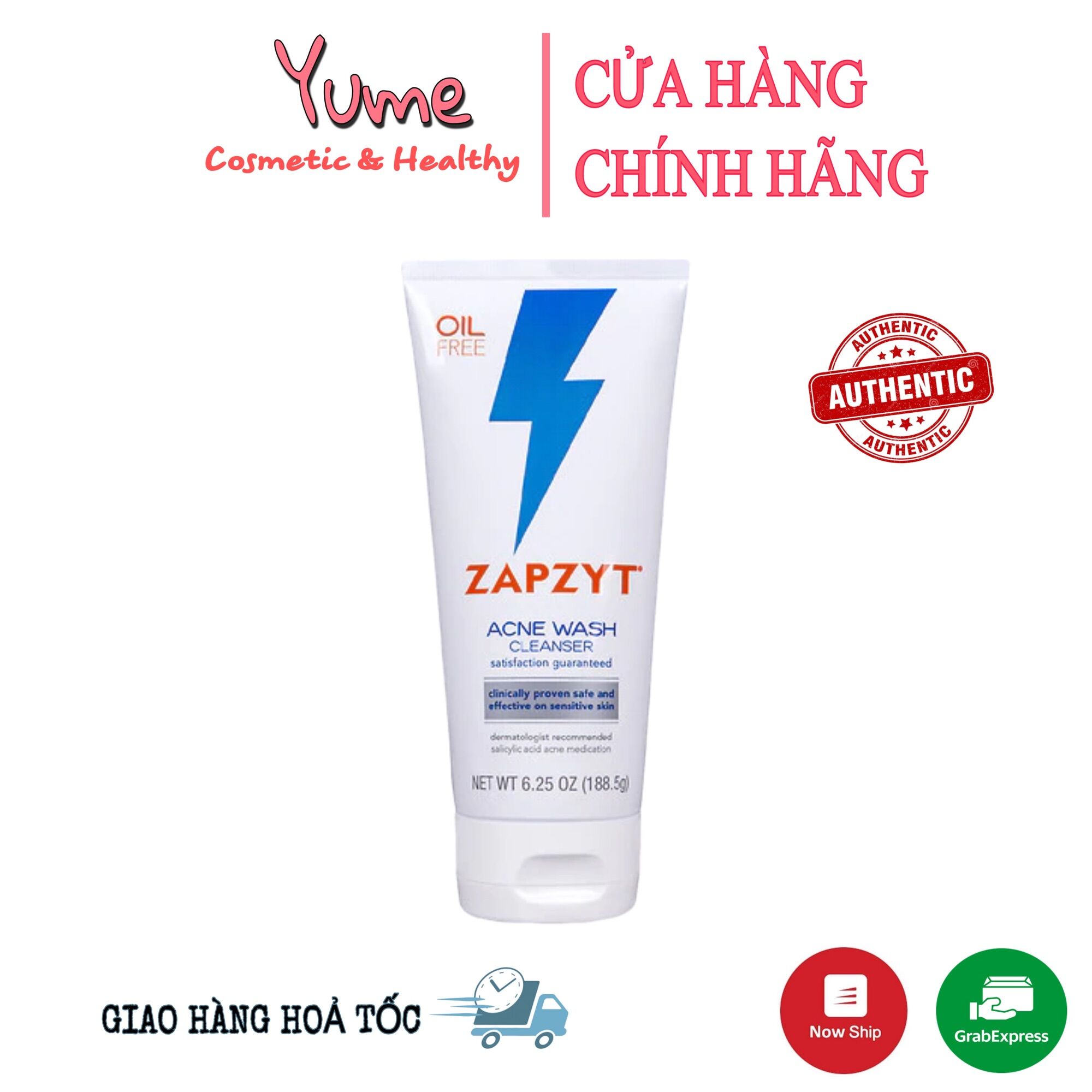 Sữa rửa mặt ngăn ngăn ngừa mụn Zapzyt Ance Wash 188.9gr