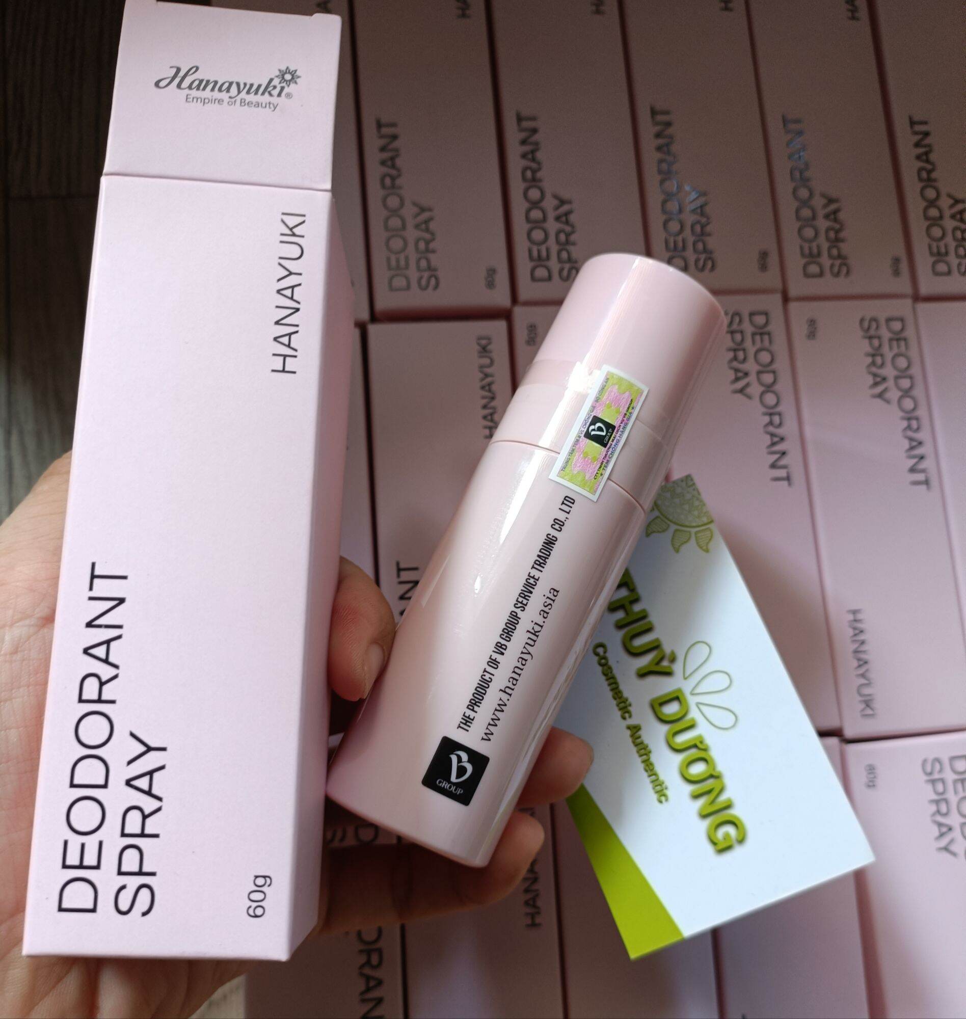 Xịt thơm khử mùi cơ thể Hanayuki Deodorant Spray