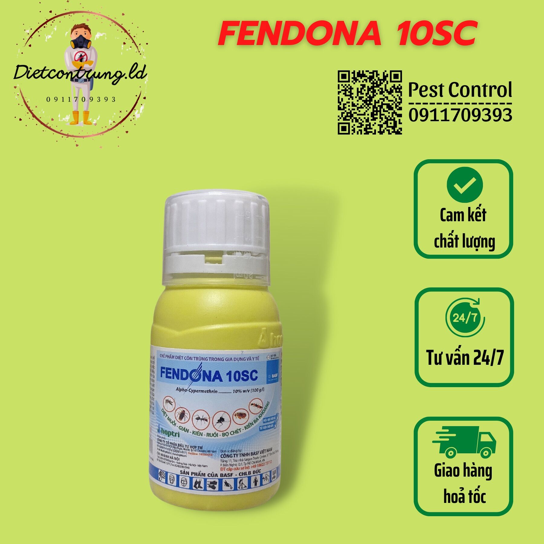 Thuốc diệt muỗi fendona 10sc. - diệt muỗi, kiến ba khoang