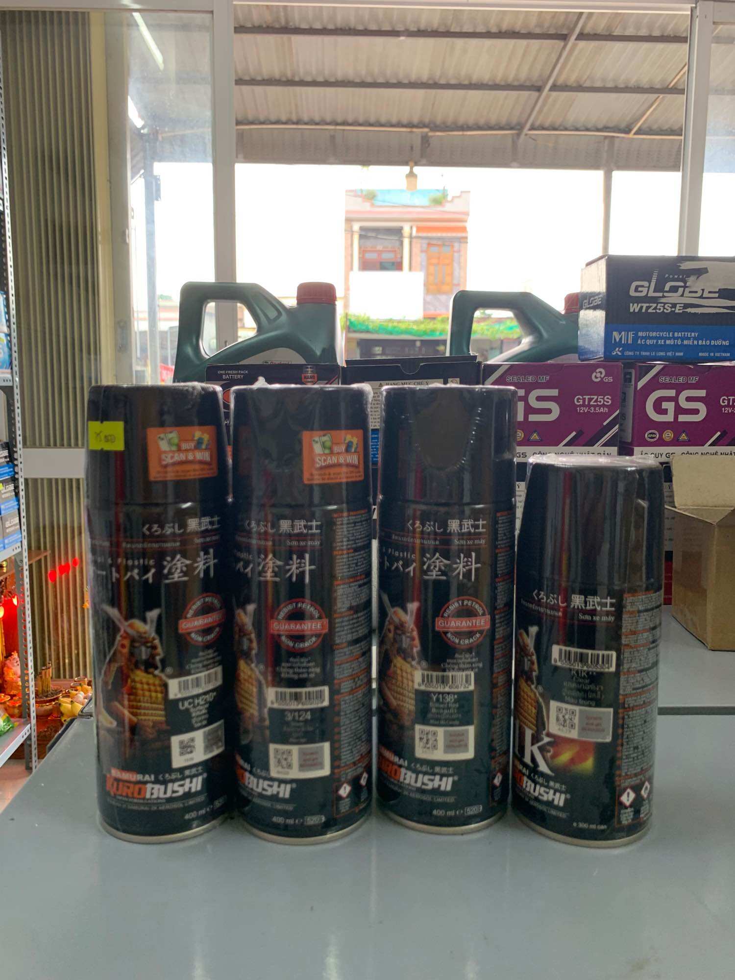 COMBO 4C SƠN SAMURAI MÀU ĐỎ CANDY Y138 BÓNG K1K