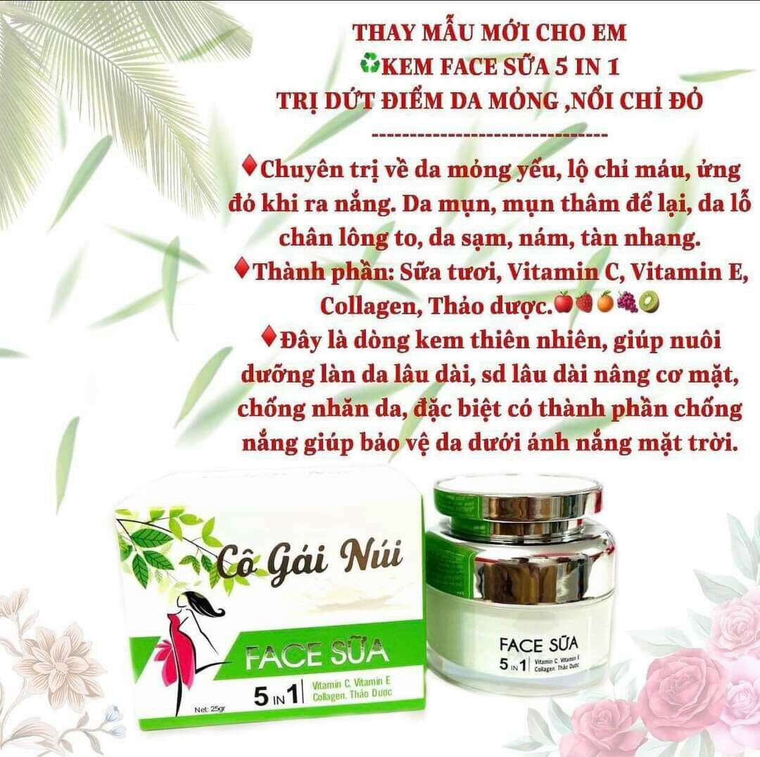 Combo Cô Gái Núi( Mặt Nạ + face sữa)