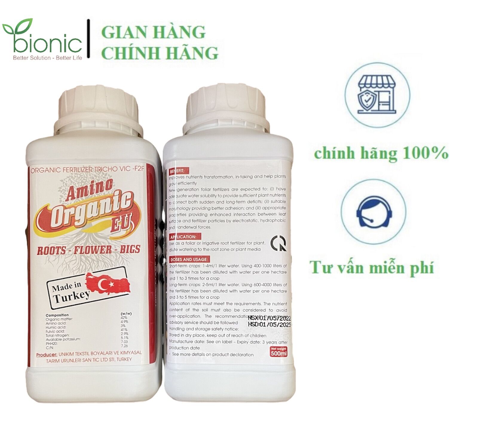 Amino Organic Thổ Nhĩ Kỳ