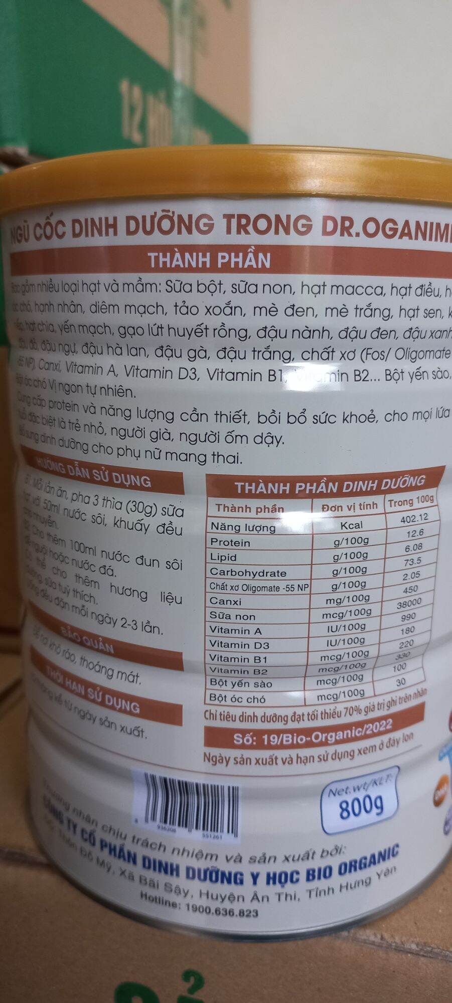 Sữa hạt DR. Ogannimil (800g