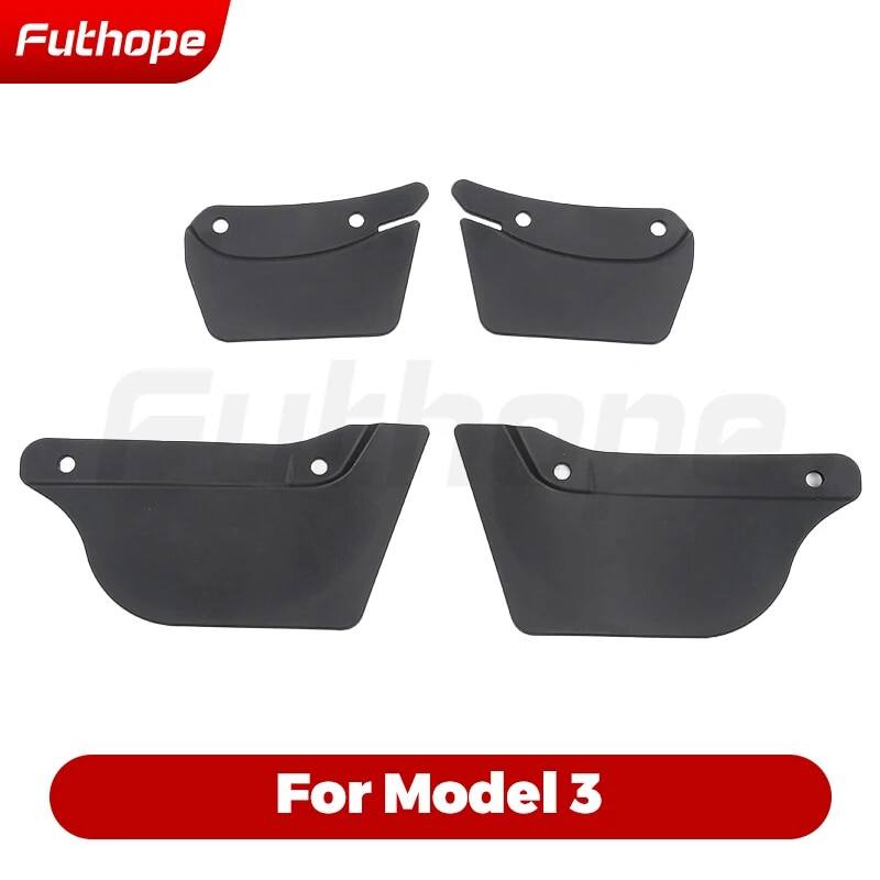 Futhope 4 tấm chắn bùn cho mô hình Tesla 3 y 2020 ~ 2023 tấm chắn bùn thay thế chống bùn Chắn Bùn