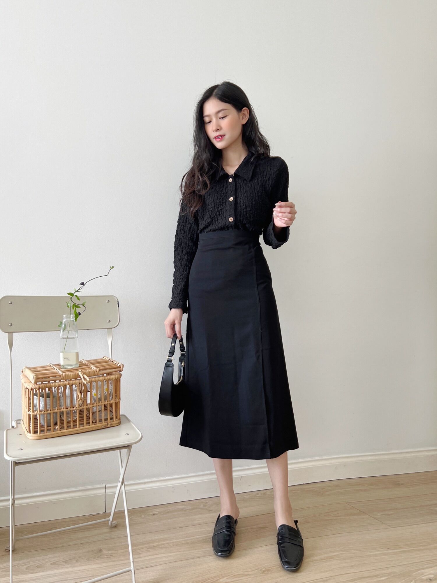 YU CHERRY | Váy Long CB skirt YV036