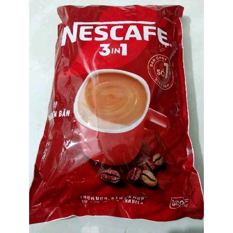 Cà phê gói Nescafe 3 in 1 vị nguyên bản 16g×100 gói/ bịch