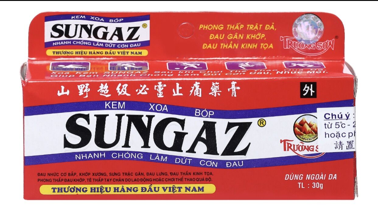 Kem xoa bóp Sungaz tuýp 30g