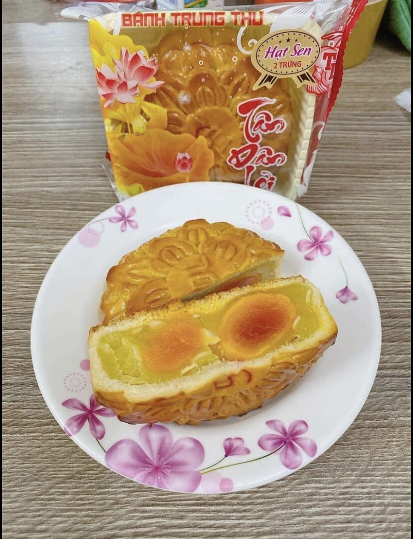 Bánh trung thu hạt sen 2trứng Tân Dân Lợi 200gr