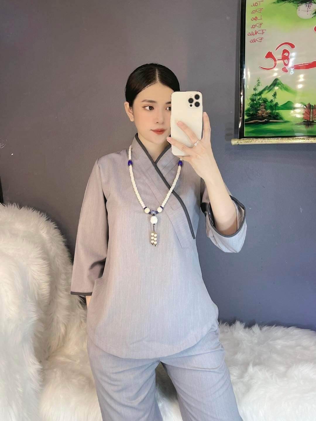 Đồ lam đi chùa - mẫu hàn quốc cao cấp