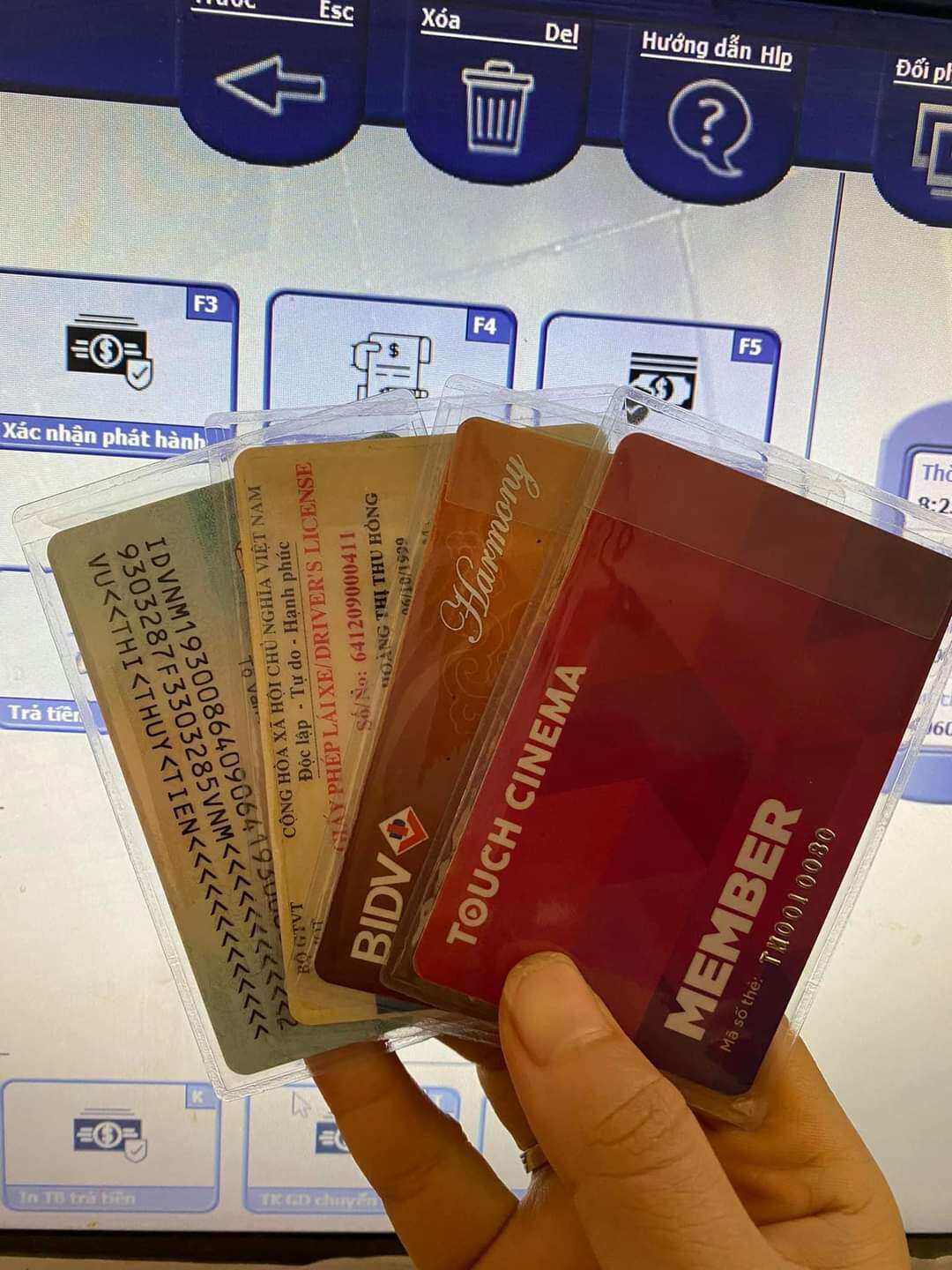 COMBO 10 Thẻ bọc CCCD ,ATM , Bằng lái xe các loại