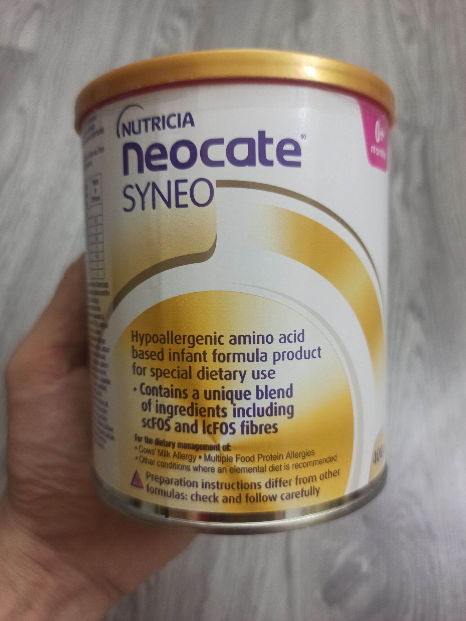 Sữa Neocate Syneo Úc cho bé dị ứng đạm sữa bò nặng - 400gr  hàng bay Air