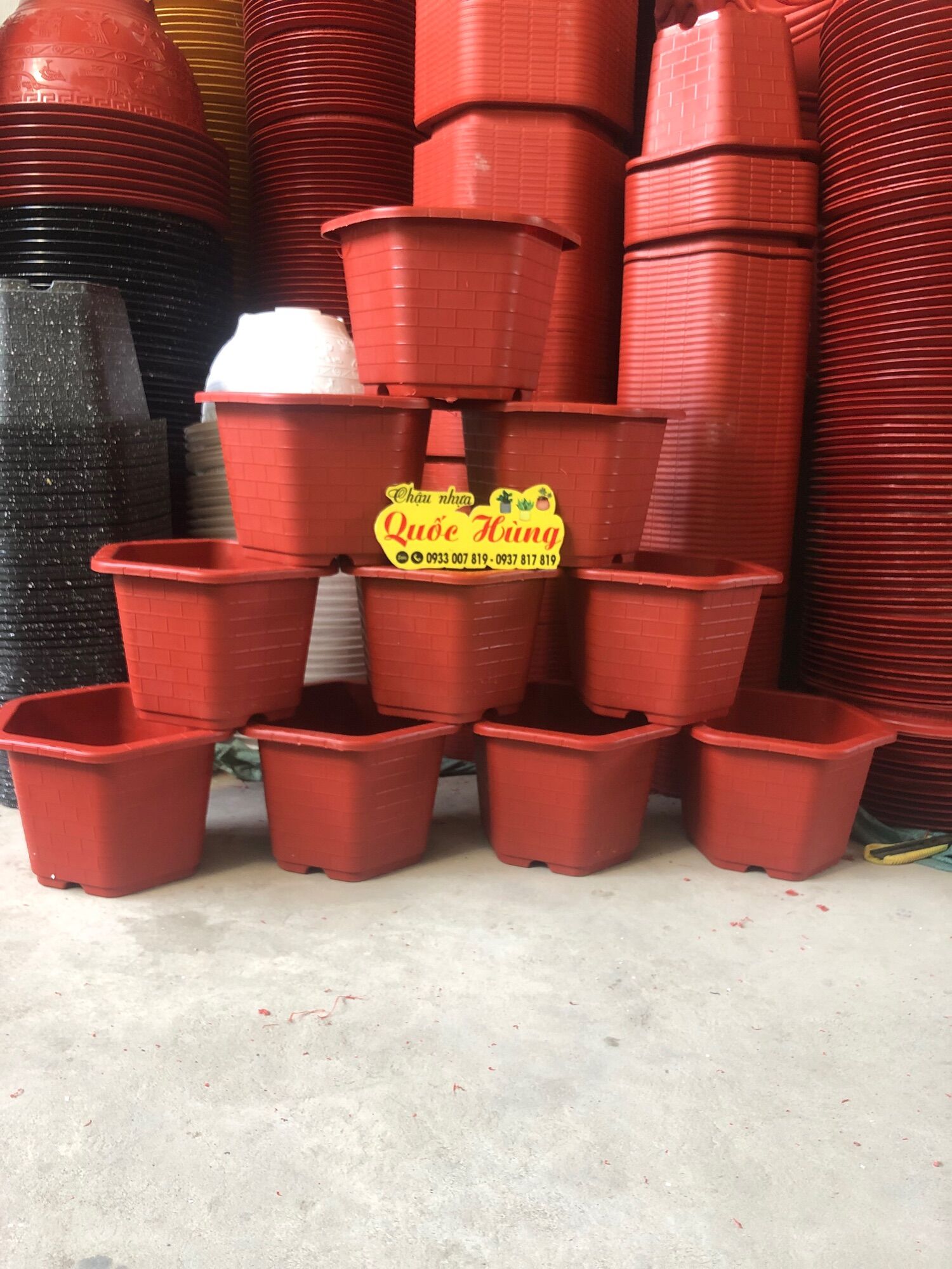 combo 3 chậu nhựa trồng cây FA520
