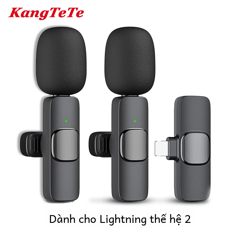 Micro Lavalier Không Dây Mini Mic Âm Thanh Đa Hướng Ghi Video Cho iPhone Ipad Android Laptop Chơi Game Trực Tiếp Điện Thoại Di Động